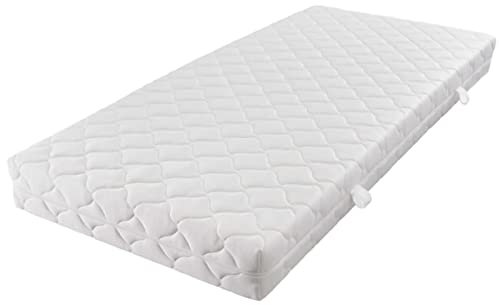 Brokky 241401 Materasso con Fodera Lavabile 200 x 90 x 17 cm Materasso Memory | Ortopedico e Ergonomico | Anallergico e Antibatterico | Antiacaro e Traspirante