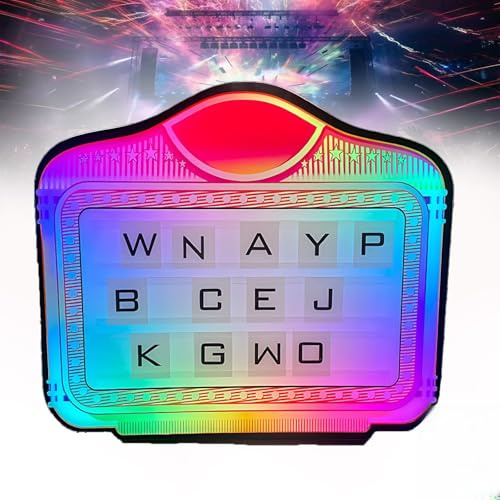 WEICNE Cartellone Pubblicitario con Lettere A Colori, Espositore per Bottiglie con Lettere A LED - Perfetta per Club, Discoteche, Feste E Bar,MagicLight-A
