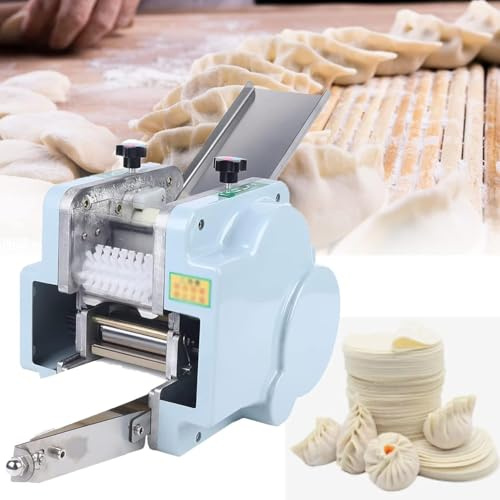 asdchZen Macchina Elettrica per Pasta per Ravioli, Involtini Primavera, Ravioli E Momo - Ideale per Cucine, Negozi di Pasta E Negozi per La Colazione, Stampi per Ravioli E Ravioli