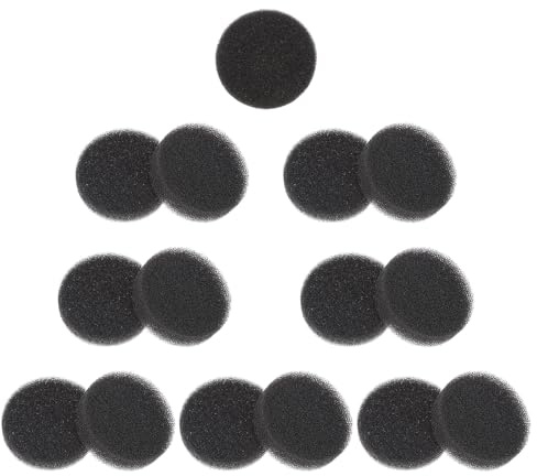 FONDOTIN 15Pcs Makeup Brush Cleaning Sponges Quick Dry Makeup Tool Cleaning Box with Active Carbon for Eyeshadow Removal Travel-friendly Lightweight