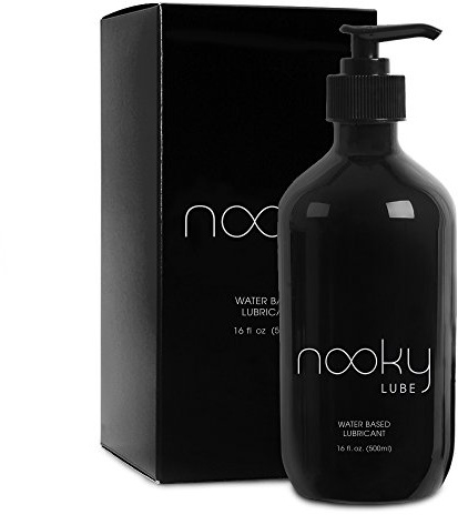 Personal Lubricant. Nooky Lube Natural Water Based Lubes for Men and Women. 16 Ounce. Made in USA (16 Fl Oz (Pack of 1))