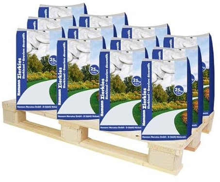 Hamann Marmorkies Carrara 25-40 mm 1125 kg - Mit kreativen Ideen kann jeder Garten durch Zierkies und Naturstein aufgewertet und edel gestaltet Werden.