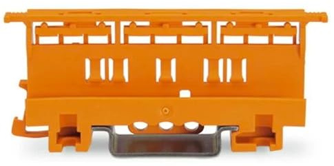 Adattatore di montaggio WAGO ®, serie 221 - 6 mm², per montaggio su TS 35, arancione, 221-510, (10 pezzi)