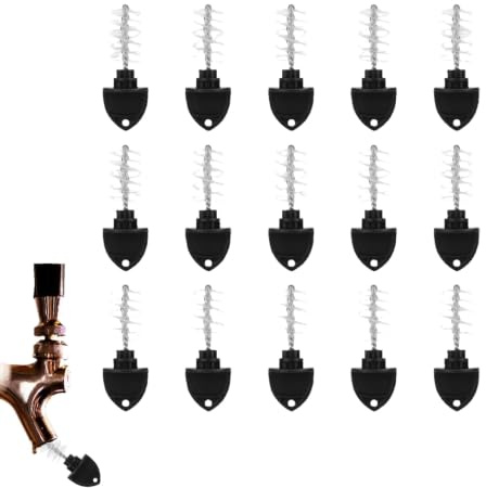 15 Spazzole per la Pulizia del Rubinetto del Tappo della Birra, Set di spazzole per pulizia in nylon, Spazzola per Rubinetto per Birra, Spazzole a Spina per Birra Adatte per i Bar di Casa