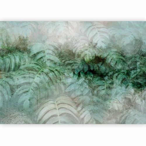 murando - Fototapete Vlies tropische Blätter, 350x256 cm, Schlafzimmer | Full HD Druck, 3D-Effekt, lichtbeständige Farben, ideal fürs Wohn- oder Schlafzimmer, schnelle Montage, lichtbeständig, edel