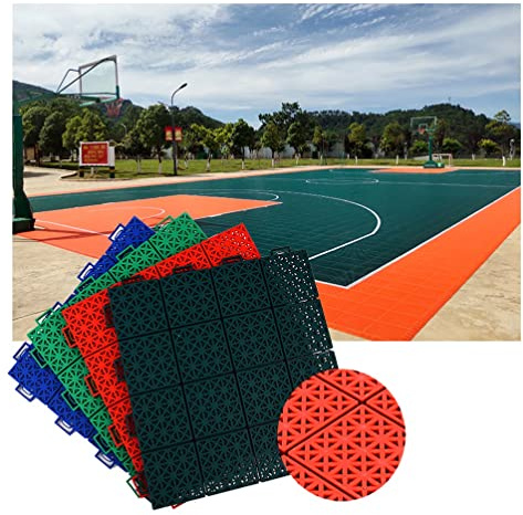 Tapis Caillebotis en Caoutchouc Carreaux De Sol Modulaires À Emboîtement, Grands Tapis De Sol Sportifs De Couleur Commerciale Industrielle, Revêtement De Sol Extérieur En Plastique Résistant Aux Intem