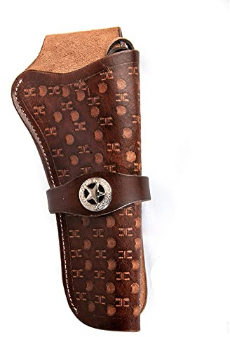 Hulara geprägtes Westernholster aus Leder Heritage 22 Holster .38 .44 .45 .357 .358 Cowboy Holster für Revolver 4 bis 8 Heritage Rough Rider Lederholster