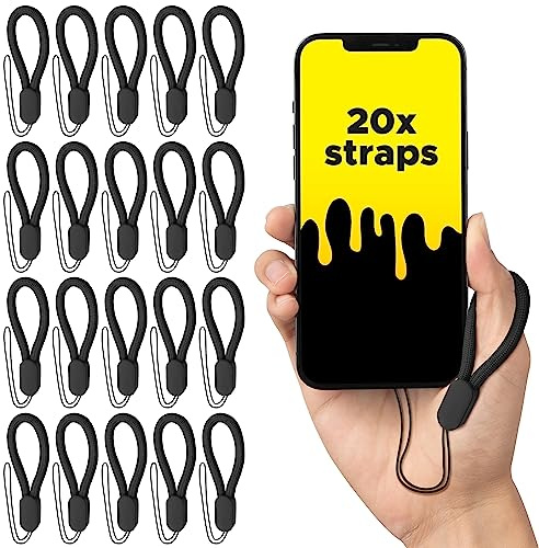 Empire Adjustable Finger Lanyard Strap – 12cm, Pack of 20, Compatible with Flashlights, Keychains, Smartphones, USB Drives, MP3, MP4, Mini Cameras