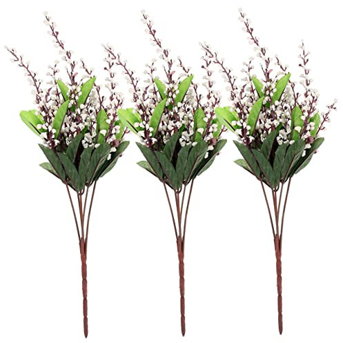 Zerodeko 3st Simulierte Tränen des Liebhabers Künstliche Seidenblumen Künstliche Pflanzendekoration Selber Machen Gefälschte Pflanzen Wohnkultur Vase Zweig Weiß Narzissen Seidentuch Braut