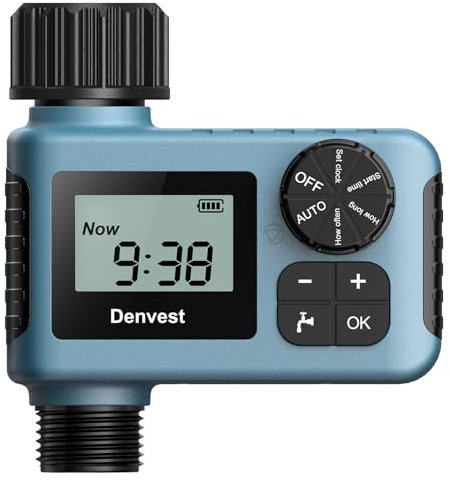 Hose Timer, Water Timer for Garden Hose Faucet, Sprinkler Timers Outdoor, Irrigation Timer with Rain Delay/Manual for Garden/Outdoor Hose, Yard, Lawns, 1 Outlet