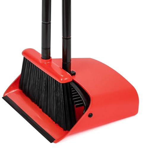 TreeLen Broom and Dustpan Set, 52 inch Broom and Dust Pan Combo for Home
