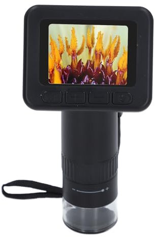 Tragbares Digitales Mikroskop mit 2-Zoll-HD-LCD-Bildschirm, Videokamera-Münzlupe mit 1000-fachem Zoom, 8 Einstellbaren LED-Leuchten, Langlebiger Batterie, 32-GB-SD-Karte