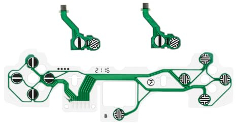 eXtremeRate 1 Set Replacement Conductive Film for PS5 Controller BDM-010 Face and Trigger Buttons, Dpad Action Keys L1 L2 R1 R2 Triggers Flex Ribbon Cable Repair Parts for for PS5 Controller BDM-010