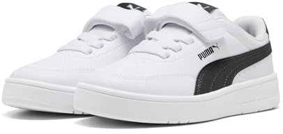 PUMA Zapatillas Court Classic Clean Niños 33, White Green Terrain