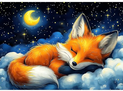 CEOVR Zorro Diamond Painting Kits,Pintura de Diamantes Arte 30x40cm,DIY Diamond Art Kits Adulto Principiante,Linda Caricatura
