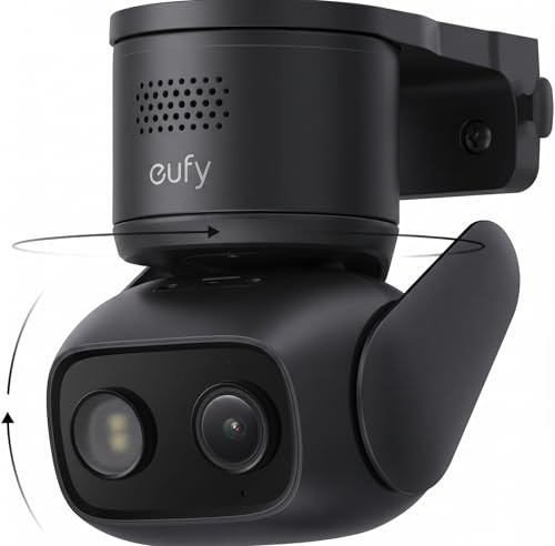eufy Security Indoor/Outdoor Camera C31,Spotlight-Free Color Night Vision | IP66, 360° Pan &Tilt, AutoTracking,AI Human/Vehicle/Pet/Cry Detection, 24/7 Recording,Dual External Antennas,No Subscription