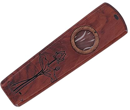 SPYMINNPOO Kazoo-Begleitharmonika aus Holz, Leichtes Membranblasinstrument für Spieler Akustischer Instrumente (Rosenholz)