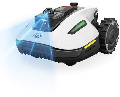 MAMMOTION YUKA Mini 2 800 LiDAR Robot Cortacésped sin Cable Perimetral, hasta 800㎡, LiDAR de 360° + Visión por IA, Reconocimiento de más de 300 Obstáculos, Modo DropMow