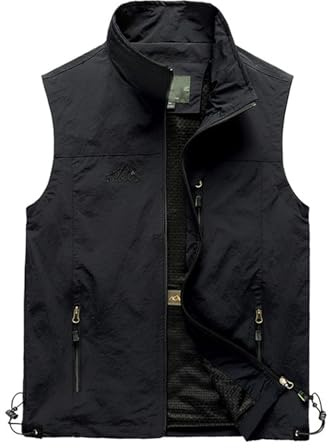 Chaleco de verano para hombre, chaleco de pesca ligero para exteriores, chaleco de caza, camping, chaleco de trabajo, transpirable, deportivo, multifunción, chaqueta fina de softshell con múltiples