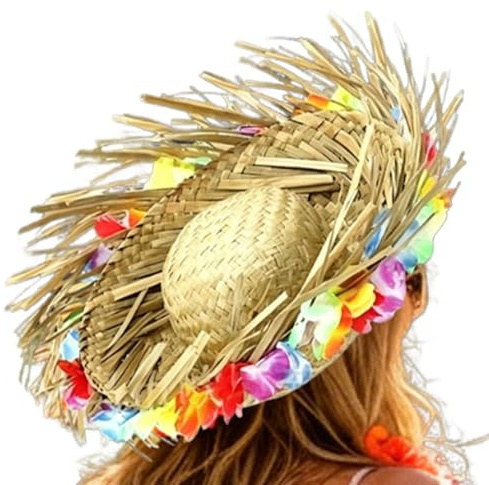 Sombrero de playa de paja – Protección solar hecho a mano ligero | Sombrero de paja para mujer | para , bodas, al aire libre, viajes, jardinería, crucero