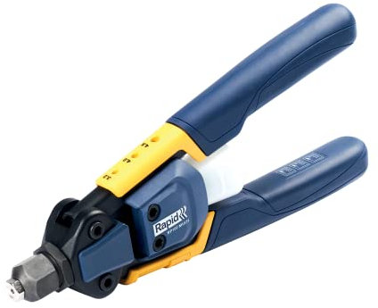 Rapid RP100 Multi Power Reduction Rivet Gun, Heavy Duty & Press Less Hand Riveter with Multinozzle for 3.2 – 4.8mm Aluminium, Stainless Steel & Copper Rivets (5001487)