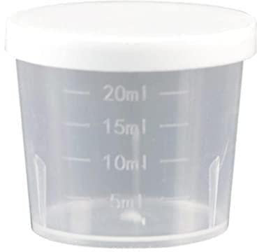 Gobelet doseur de médicaments en plastique transparent de 20/30/50 ml avec couvercle pour vieil homme Distributeur de médicaments Z7R3