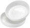 Leegg Ceramic Dessert Plates Set of 2 Small Side Plates for Dessert Salad Appetizer Cake (White 2pcs)