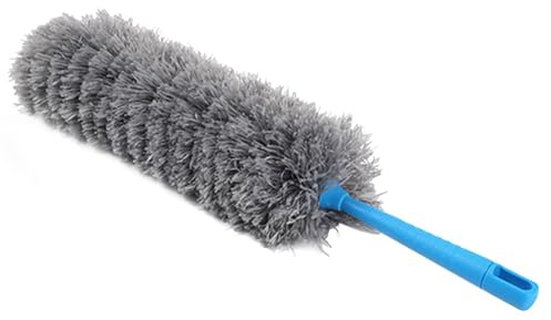Plumero pequeño – Plumero de plumas | Plumero de limpieza de coche | Cepillo de polvo multifunción desmontable | Herramientas de limpieza para colgar | Plumero lavable a mano | Agarre cómodo para el