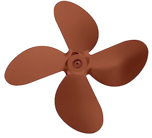 CANIGHT 1set Aluminum Alloy Replacement for Fireplace Stove Fan Silent High Airflow Efficient Heat Distribution Compatible Log Burners and Electric Heaters