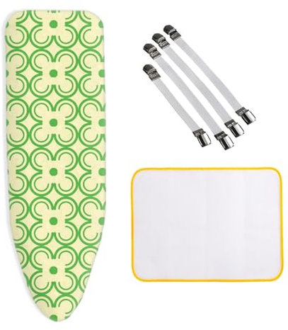 ZJBKX Copriasse da stiro extra large, 160 x 60 cm, regolabile, XXL, con 4 clip e 1 panno anti-stiro