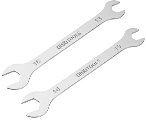 QUARKZMAN 2pz Chiave a Bocca Aperta Sottile 13mm x 16mm Metrica Sabbiatura Placcata in Acciaio Inossidabile 3cr13, Chiave a Doppia Estremità Sottile per Manutenzione Domestica
