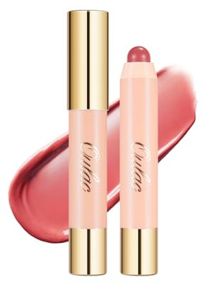 Oulac Rouge à Lèvres - Bâton à Lèvres et Bâton de Fard à Joues pour les Lèvres et les Joues, Brillant et Juteux, Végétalien, 2.48g, Fruit Surge(02)