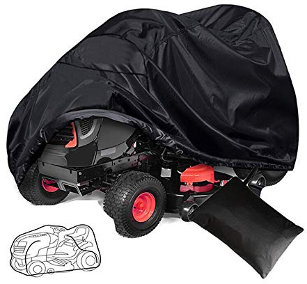 Tnfeeon Cubierta para Tractor de Césped, Tela Oxford Impermeable, Liviana, Resistente a la Intemperie, Protección Duradera, Lluvia, Nieve, Polvo, para Cortadoras de Césped, Máquinas de Deshierbe