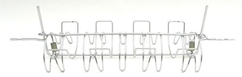 G.M.U. SPIEDO PER GIRARROSTO A GABBIA CONCHIGLIA cm 70 PER CAMINO A LEGNA E BARBECUE GRILL ACCESSORI COTTURA