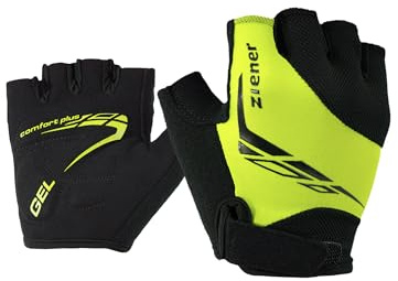Ziener Canizo Barnhandskar cykel mountainbike cykling sport handskar korta fingrar andas dämpande lime grön storlek S