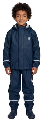 LEGO Wear Unisex Lego Wear regnset 11010041 regnbyxor, blå, 122