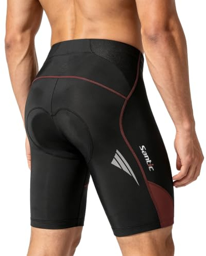 Santic Pantaloncini Ciclismo Uomo Imbottiti Corti Pantaloncini Bicicletta