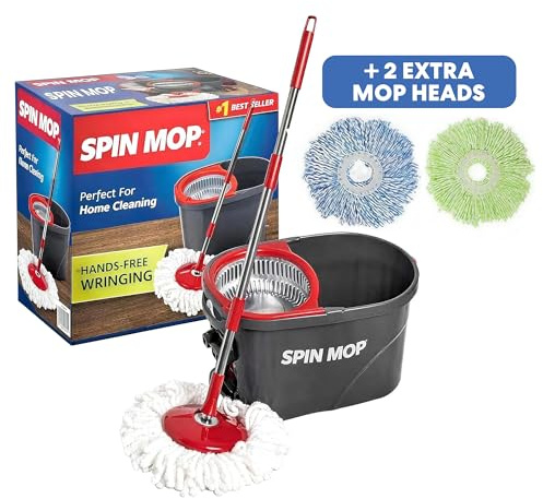 Simpli-Magic Mopp, Plastik Aluminium, rot/schwarz, Kit