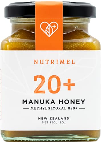 NUTRIMEL Miele di Manuka MGO 850+ (20+) - 250 g in vetro - Nuova Zelanda - 100% puro, testato e certificato