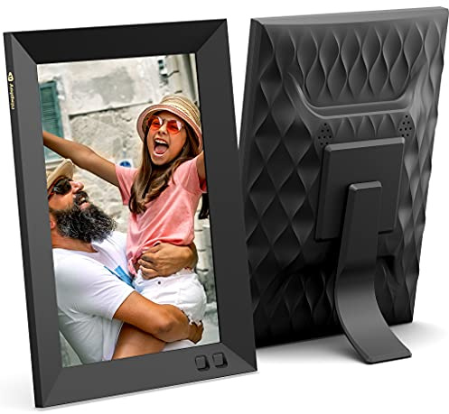 Nixplay Smart Digital Picture Frame I 8 inch I WiFi I Black I Shared Family Albums I Mobile App, Email I Preload Content for a Gifted Frame