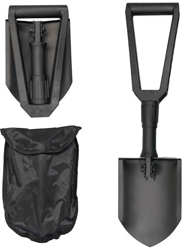 klappspaten mit Tasche - Pionierschaufel - Faltbare Schaufel - Multifunktional