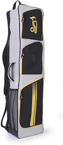Kookaburra Atom - Bolsa para Palos de Hockey, Color Gris y Amarillo