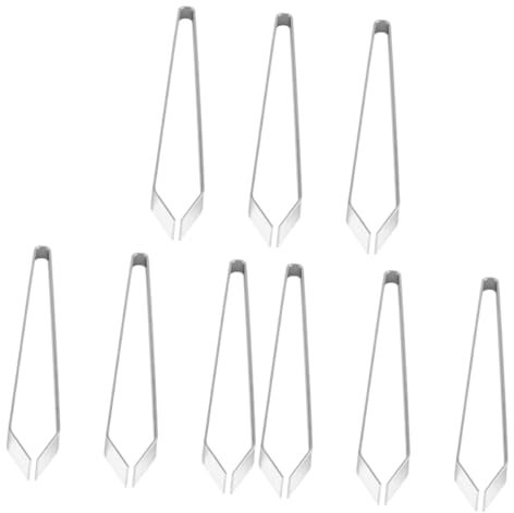 FRCOLOR 9pcs Professional Pin Bone Fish Tweezers Tweezers for Bone Removing Stainless Steel