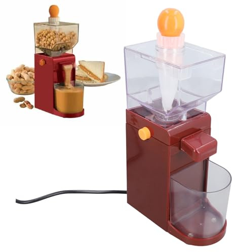 Electric Peanut Butter Maker Machine, Peanut Butter Mixer Maker with Removable Grinding Disk and Container, Home Anti Slip Grain Grinder for Cashews, Almonds, Hazelnuts, Nut