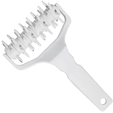 Generic Dough Docker Pizza Hole Puncher, Dense Rolling Pin with Comfortable Handle, Prevents Blistering, Polypropylene
