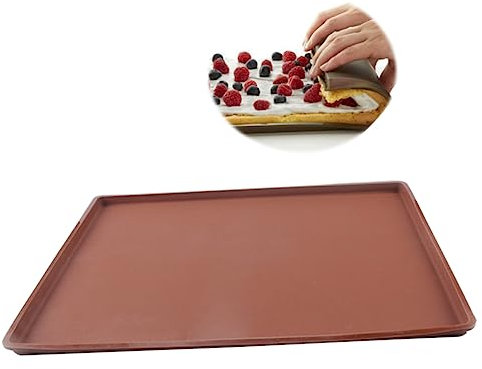 Cabilock Molde Para Pasteles Esterilla De Silicona Bandeja De Silicona Perfecto Para Hornear Ideal Para Galletas y Chocolates