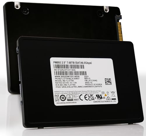 PM893 7680GB SATA / 550 MBs Read, 520 MBs Write