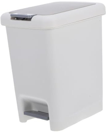 KITANDOVE Poubelle Plastique Avec Couvercle Petite Poubelle Pour Salle De Bain Et Bureau Compacte Pour Déchets Maison