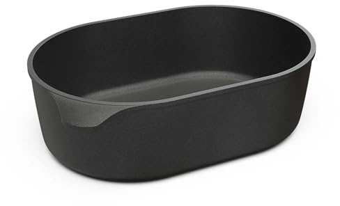 Hoffmann Gänsebräter 40x27 cm – großer Aluguss Bräter 8,5 Liter, antihaftbeschichtet, für Induktion & Backofen, TÜV-geprüfter Schmortopf, LFGB-Zertifiziert (ohne Deckel)