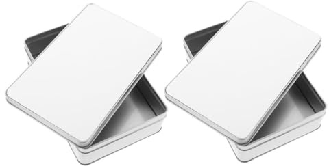 Ipetboom 1satz Sublimation Candy Box Leere Metallbox Für Geschenkverpackungen Für Geburtstags Und Hochzeitsfeiern Mit Deckel Und Zwei Weißen Boxen